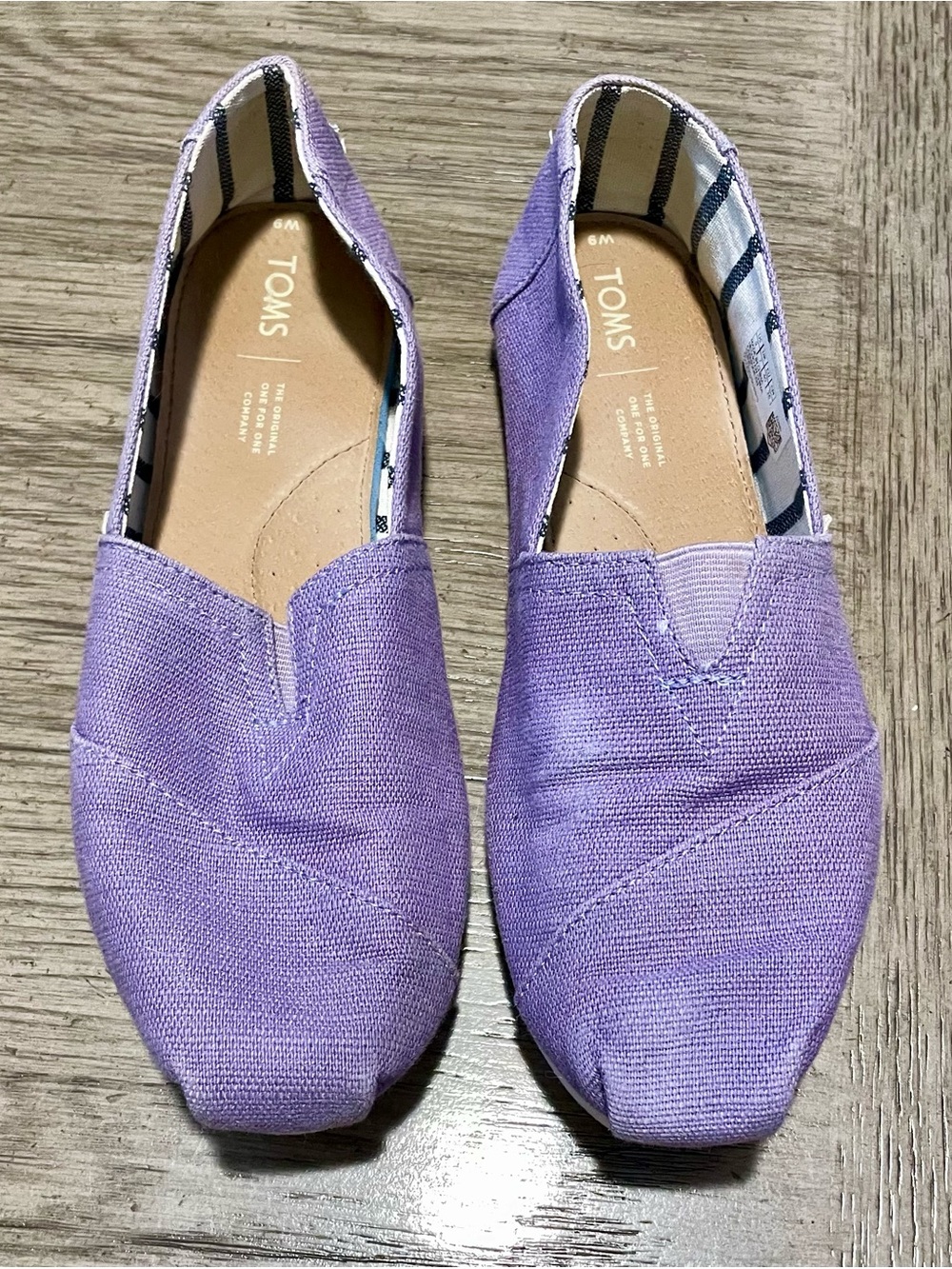 TOMS, lavender, size 9